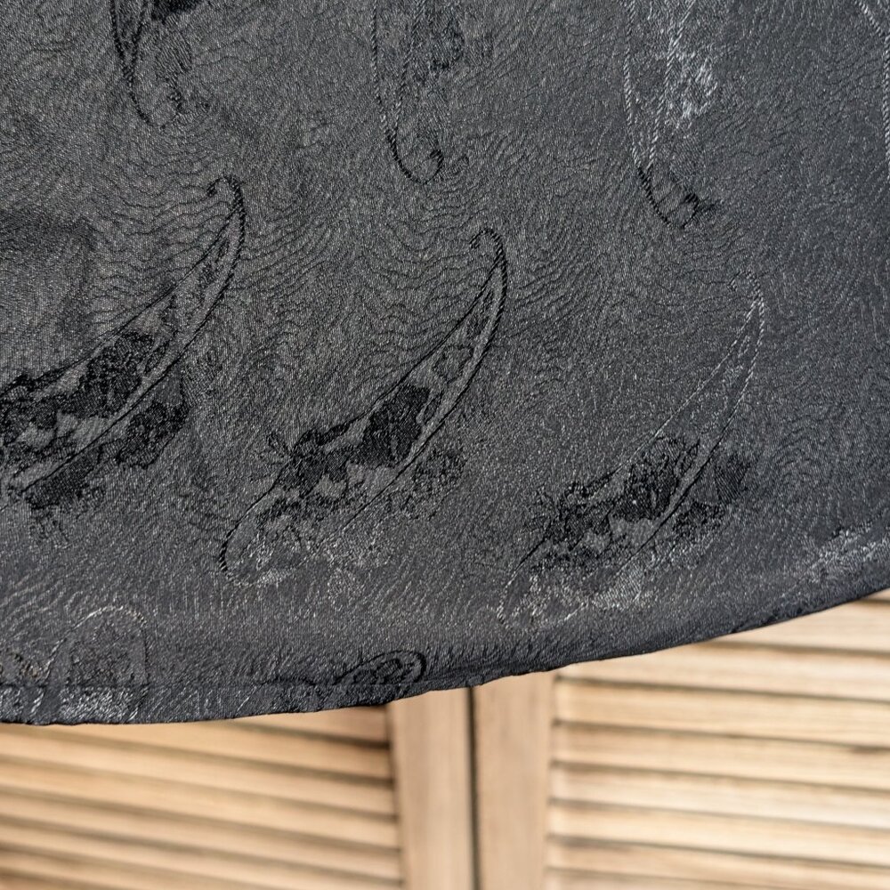 Notations Blouse Black Patterned Vintage Size 16 - image 5